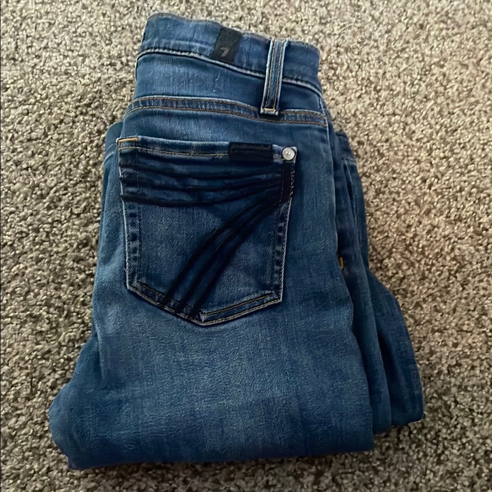 7 For All Mankind Indigo Denim Jeans